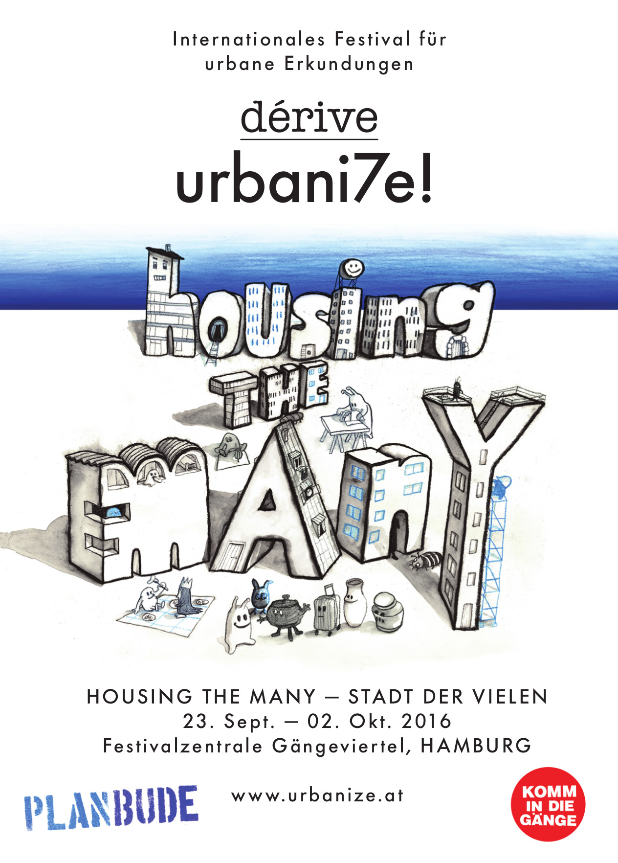 Urbanize! 2016 – Housing the Many – Programm Hamburg